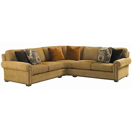 Cohen Loose Back Wedge Sectional Sofa
